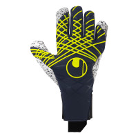 Uhlsport Prediction Supergrip+ HN Goalkeeper Gloves Dark Blue White Yellow