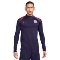 Nike Engeland Strike Trainingspak 1/4-Zip 2024-2026 Donkerblauw Rood Wit