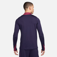 Nike Engeland Strike Trainingspak 1/4-Zip 2024-2026 Donkerblauw Rood Wit