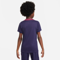 Nike Engeland Strike Trainingsshirt 2024-2026 Kids Donkerblauw Bordeaux Wit