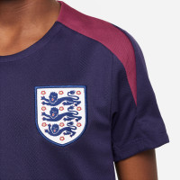 Nike Engeland Strike Trainingsshirt 2024-2026 Kids Donkerblauw Bordeaux Wit