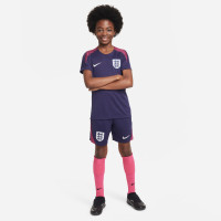 Nike Engeland Strike Trainingsshirt 2024-2026 Kids Donkerblauw Bordeaux Wit