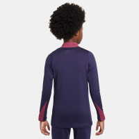 Nike Engeland Strike Trainingspak 1/4-Zip 2024-2026 Kids Donkerblauw Rood Wit