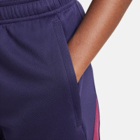 Nike Engeland Strike Trainingsbroekje 2024-2026 Kids Donkerblauw Bordeauxrood