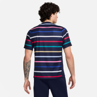 Nike France Pre-Match Training Shirt 2024-2026 Dark Blue Gold Multicolor