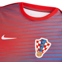 Nike Kroatië Academy Pro Trainingsshirt 2024-2026 Kids Rood Blauw