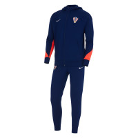 Nike Croatia Strike Tracksuit Full-Zip Hooded 2024-2026 Dark Blue Bright Red