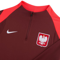 Nike Poland Strike Tracksuit 1/4-Zip 2024-2026 Burgundy Bright Red