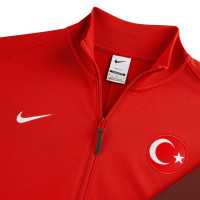 Nike Turkije Anthem Trainingspak Full-Zip 2024-2026 Rood Donkergrijs Bordeauxrood