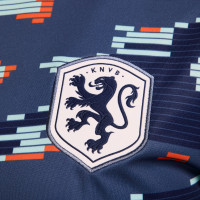 Nike Nederland Pre-Match Trainingsshirt 2024-2026 Dames Blauw Wit