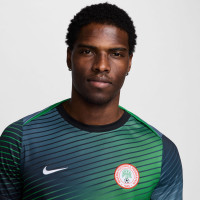 Nike Nigeria Pre-Match Training Shirt 2024-2026 Green Blue Black White
