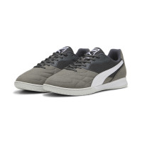 PUMA King Top Indoor Football Boots (IN) Dark Grey Grey White