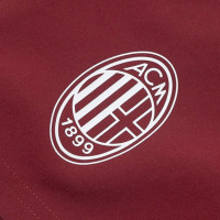 PUMA AC Milan Woven Broekje 2023-2024 Bordeauxrood Rood Donkergrijs