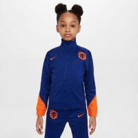 Nike Netherlands Strike Full-Zip Tracksuit 2024-2026 Preschoolers Blue Orange