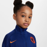 Nike Netherlands Strike Full-Zip Tracksuit 2024-2026 Preschoolers Blue Orange