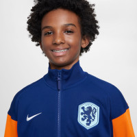 Nike Nederland Academy Pro Anthem Trainingsjack Full-Zip 2024-2026 Kids Blauw Oranje Wit