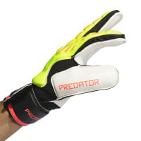 adidas Predator Match Fingersave Keepershandschoenen Felgeel Zwart Felrood
