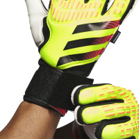adidas Predator Match Fingersave Keepershandschoenen Felgeel Zwart Felrood