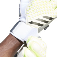 adidas Predator Match Fingersave Keepershandschoenen Wit Felgeel Grijs Zwart