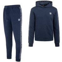 Cruyff Xicota Brand Hoodie Trainingspak Donkerblauw Wit