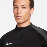 Nike Strike Trainingstrui 1/4-Zip Zwart Donkergrijs Wit