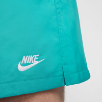 Nike Club Flow Broekje Turquoise Wit