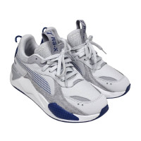 PUMA RS-X Sneakers Suede Lichtgrijs Wit Donkerblauw