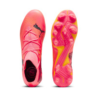 PUMA Future 7 Match Gras / Kunstgras Voetbalschoenen (MG) Roze Zwart Oranje