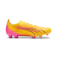 PUMA Ultra Ultimate Gras / Kunstgras Voetbalschoenen (MG) Dames Oranje Zwart Roze