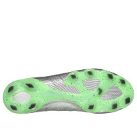 Skechers SKX_01 Elite Low Gras Voetbalschoenen (FG) Zilver Groen