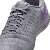 Nike Lunar Gato II Zaalvoetbalschoenen (IN) Grijs Paars