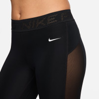 Nike Pro 7/8 Sportlegging Halfhoog Dames Zwart Wit