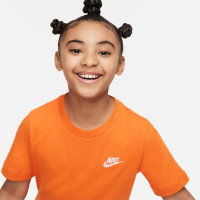 Nike Sportswear T-Shirt Kids Oranje Wit