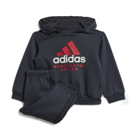 adidas Manchester United DNA Tracksuit 2024-2025 Baby Black Red White