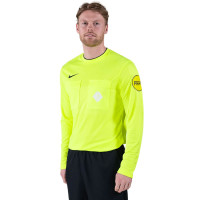 Nike KNVB Scheidsrechterstenue Lange Mouwen 2024-2026 Neongeel Zwart