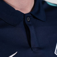 Nike KNVB Scheidsrechters Polo 2024-2026 Donkerblauw Turquoise
