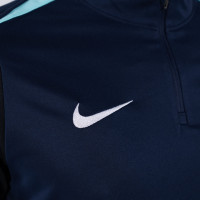 Nike KNVB Scheidsrechters Trainingstrui 1/4-Zip 2024-2026 Donkerblauw Turquoise