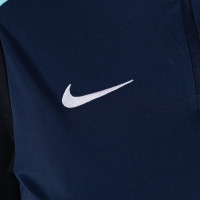 Nike KNVB Scheidsrechters Trainingstrui 1/4-Zip 2024-2026 Dames Donkerblauw Turquoise
