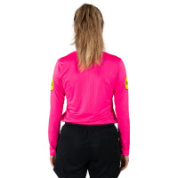 Nike KNVB Scheidsrechterstenue Lange Mouwen 2024-2026 Dames Roze Zwart