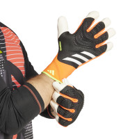 adidas Predator Pro Hybrid Keepershandschoenen Zwart Felrood Wit Geel