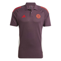 adidas Bayern München Polo Zomerset 2024-2025 Bordeauxrood Rood Wit