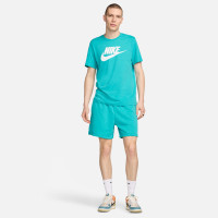 Nike Sportswear Icon Futura T-Shirt Turquoise Wit