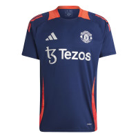 adidas Manchester United Training Set 2024-2025 Dark Blue Red Silver