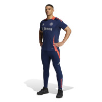 adidas Manchester United Training pants 2024-2025 Dark Blue Red Silver