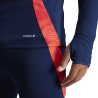 adidas Manchester United Training sweater 1/4-Zip 2024-2025 Dark Blue Red Silver