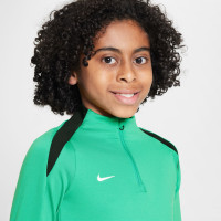 Nike Strike Trainingstrui 1/4-Zip Kids Groen Zwart Wit