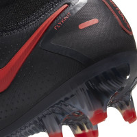 Nike PHANTOM GT ELITE DF Gras Voetbalschoenen (FG) Zwart Rood