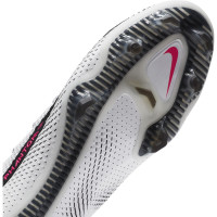 Nike PHANTOM GT ELITE DF Gras Voetbalschoenen (FG) Wit Roze Zwart