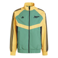 adidas Arsenal Culturewear Trainingsjack Woven 2024-2025 Geel Groen Zwart