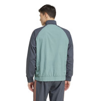 adidas Bayern Munich Culturewear Woven Tracksuit Full-Zip 2024-2025 Grey Orange Green